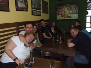 IrishBar The group in the Irish Bar.
