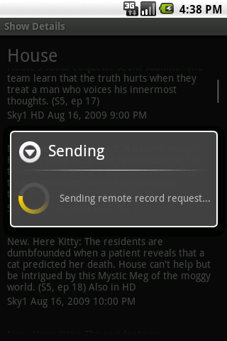 Remote Recorder 07 Sending your remote record request